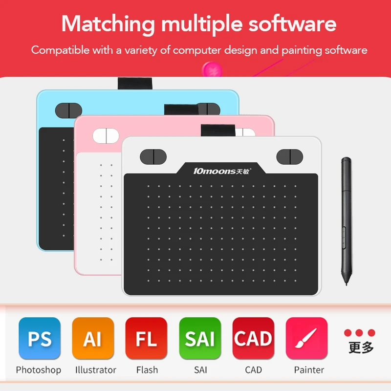 10moons Graphics Tablet T503 Drawing Tablet With Stylus Pen Writing Tablet for Android/Windows/Computers/Mobile Graphic Tablet
10moons Graphics Tablet T503 Drawing Tablet With Stylus Pen Writing Tablet for Android/Windows/Computers/Mobile Graphic Tablet