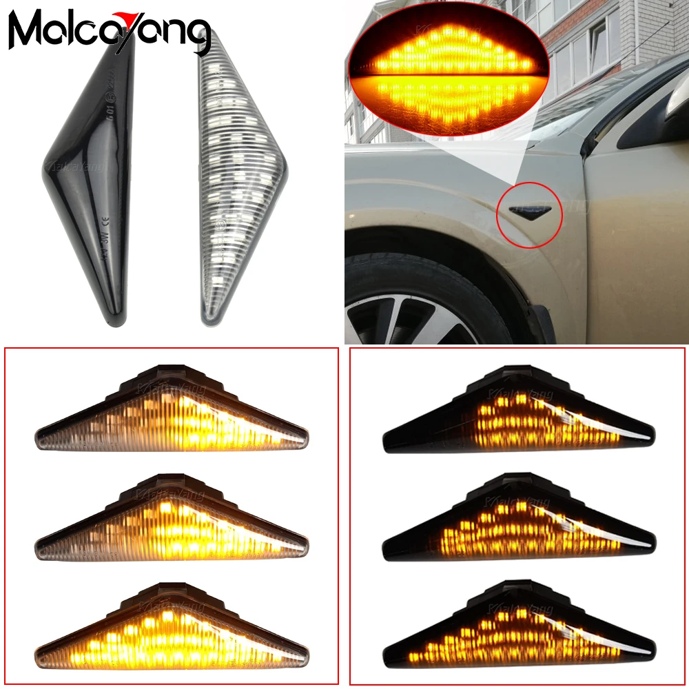 2x LED Dynamic Turn Signal Lamp Sequential Side Marker Indicator Light For Ford Mondeo MK III MK3 2000-2007 Focus MK I 1998-2004
2x LED Dynamic Turn Signal Lamp Sequential Side Marker Indicator Light For Ford Mondeo MK III MK3 2000-2007 Focus MK I 1998-2004