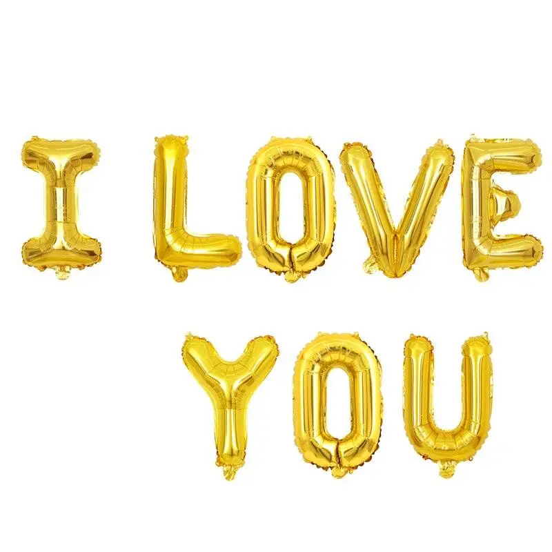 16inch Rose Gold I Love You Letters Foil Balloons Engagement Wedding Decoration Helium Balloon Valentine's Party Decor Supplies
16inch Rose Gold I Love You Letters Foil Balloons Engagement Wedding Decoration Helium Balloon Valentine's Party Decor Supplies