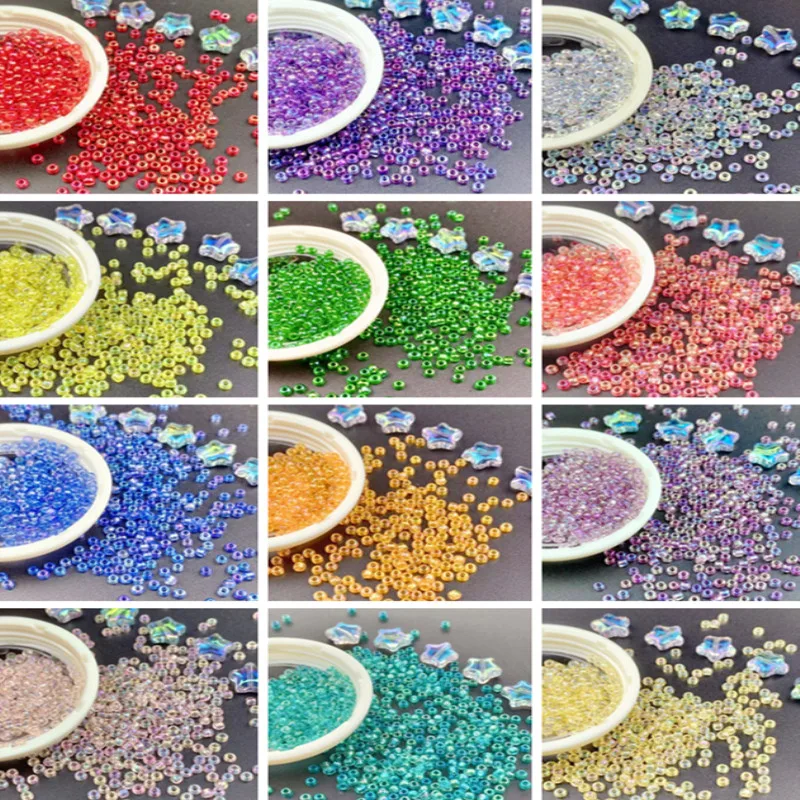 

High-quality Dreamy Transparent Glass Beads, DIY Accessories, Home Curtain Decoration, Etc., 2mm*1000pcs