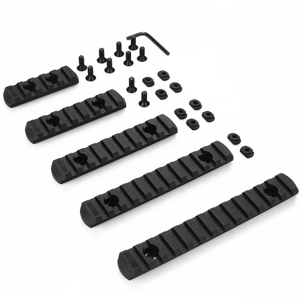 5pcs/ set Tactical M-Lok Picatinny Rail 5 7 9 11 13 Slots Mlok Scope Mount Weaver Nylon Picatinny Side Rails Section MLOK System
5pcs/ set Tactical M-Lok Picatinny Rail 5 7 9 11 13 Slots Mlok Scope Mount Weaver Nylon Picatinny Side Rails Section MLOK System