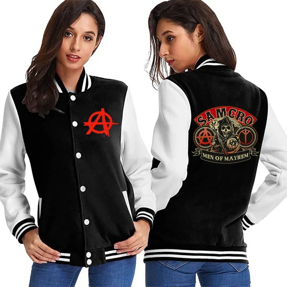 2021Sons of Anarchy baseball jacket personality baseball fashion daily outdoor jacket baseball shirt
2021Sons of Anarchy baseball jacket personality baseball fashion daily outdoor jacket baseball shirt