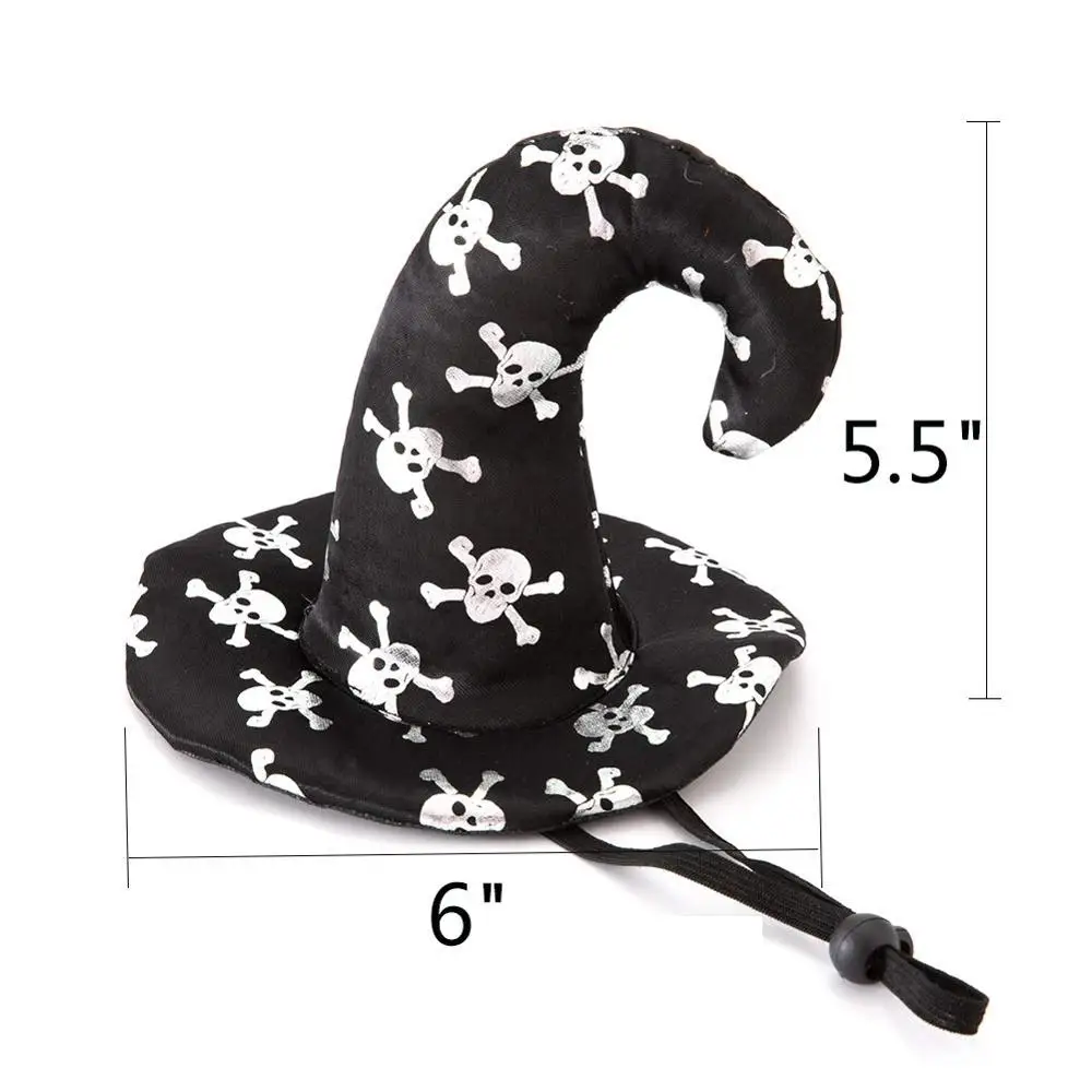 NACOCO Dog Halloween Witch Hat Wizard Headwear Dog Skull Hat Halloween Costume Accessory for Small Medium Cats and Dogs 
NACOCO Dog Halloween Witch Hat Wizard Headwear Dog Skull Hat Halloween Costume Accessory for Small Medium Cats and Dogs