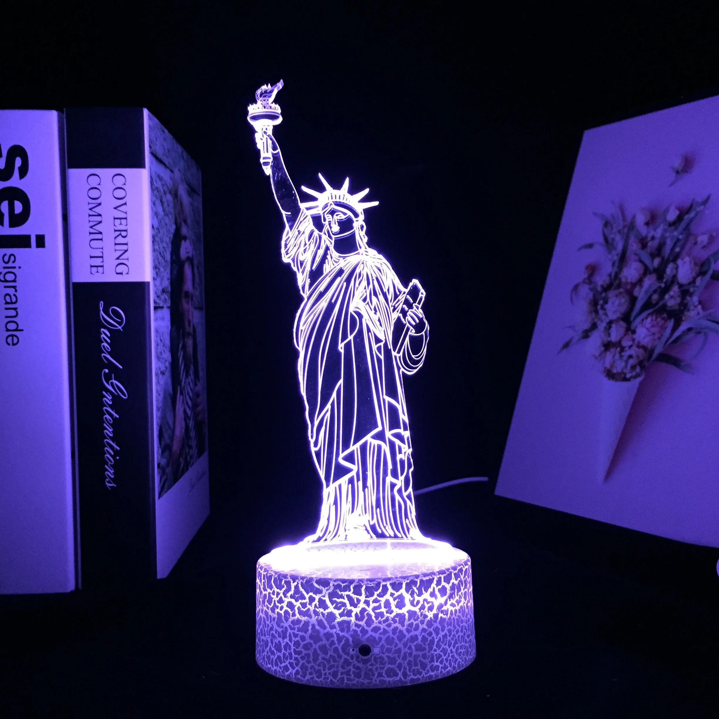 Statue of Liberty 3D Illusion Table Lamp for Kids Bedroom Decoration Nightlight LED RGB Touch Sensor Gift Night Light
Statue of Liberty 3D Illusion Table Lamp for Kids Bedroom Decoration Nightlight LED RGB Touch Sensor Gift Night Light