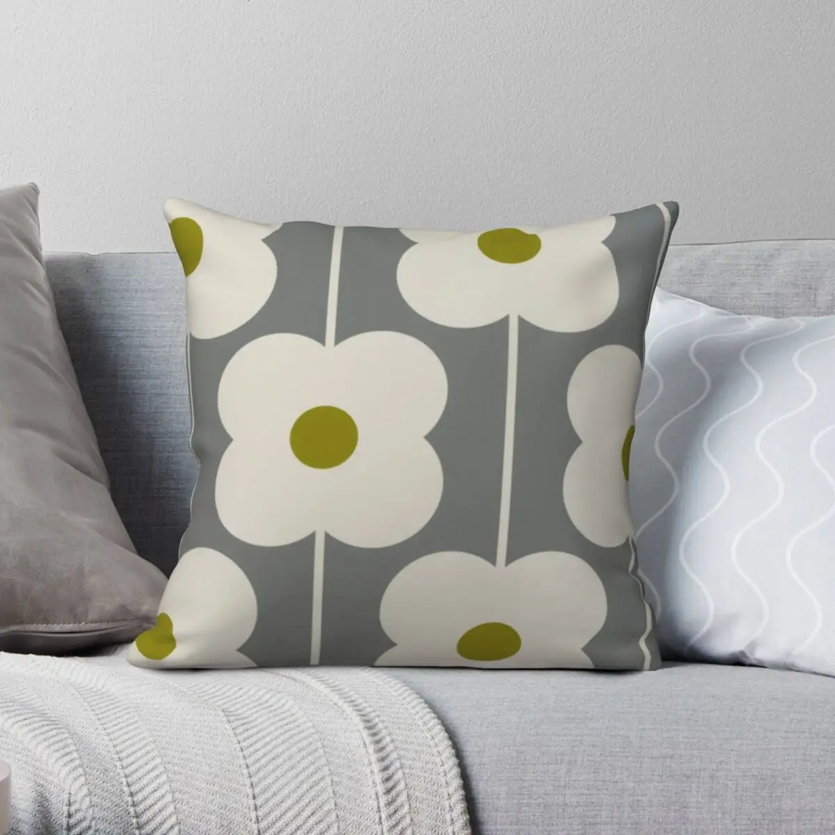 Orla Kiely Gray Color Square Pillowcase Polyester Linen Velvet Creative Zip Decor Home Cushion Case
Orla Kiely Gray Color Square Pillowcase Polyester Linen Velvet Creative Zip Decor Home Cushion Case