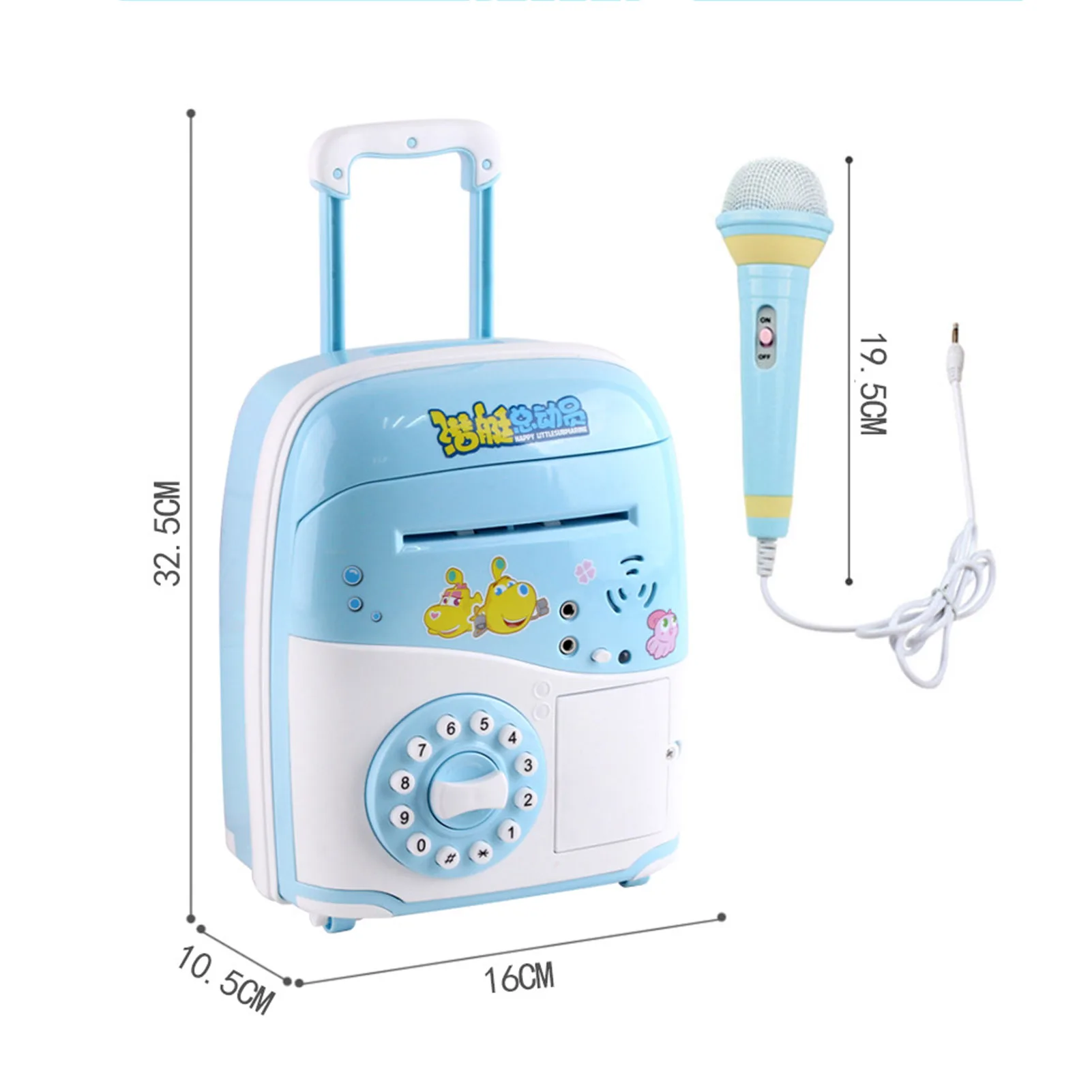 Portable Karaoke Player Suitcase Piggy Bank Trolley Case Microphone Kids Toy Kids Educational Toys for Children Gifts
Portable Karaoke Player Suitcase Piggy Bank Trolley Case Microphone Kids Toy Kids Educational Toys for Children Gifts