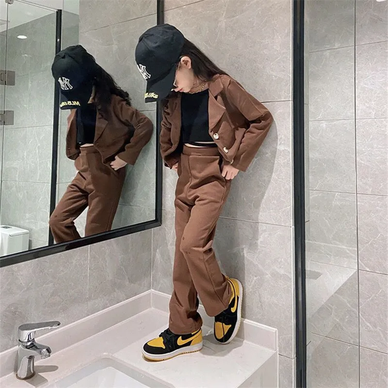 Children's Clothing Sets Girls Fashion Cotton Coats Pants 2pcs Wedding Suits For Baby Teens Birthday Outfits Kids Suit Costume 9
Children's Clothing Sets Girls Fashion Cotton Coats Pants 2pcs Wedding Suits For Baby Teens Birthday Outfits Kids Suit Costume 9