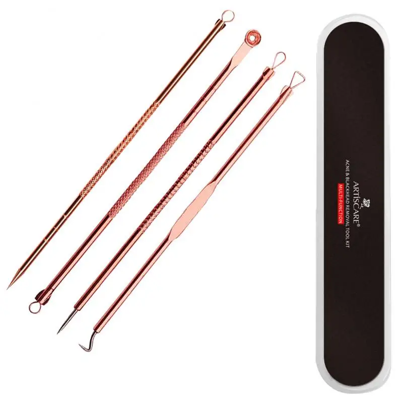 4pc/Set Stainless Steel Blackhead Comedone Needle Acne Blemish Extractor Remover Face Skin Care Pore Cleaner Needles Remove Tool
4pc/Set Stainless Steel Blackhead Comedone Needle Acne Blemish Extractor Remover Face Skin Care Pore Cleaner Needles Remove Tool