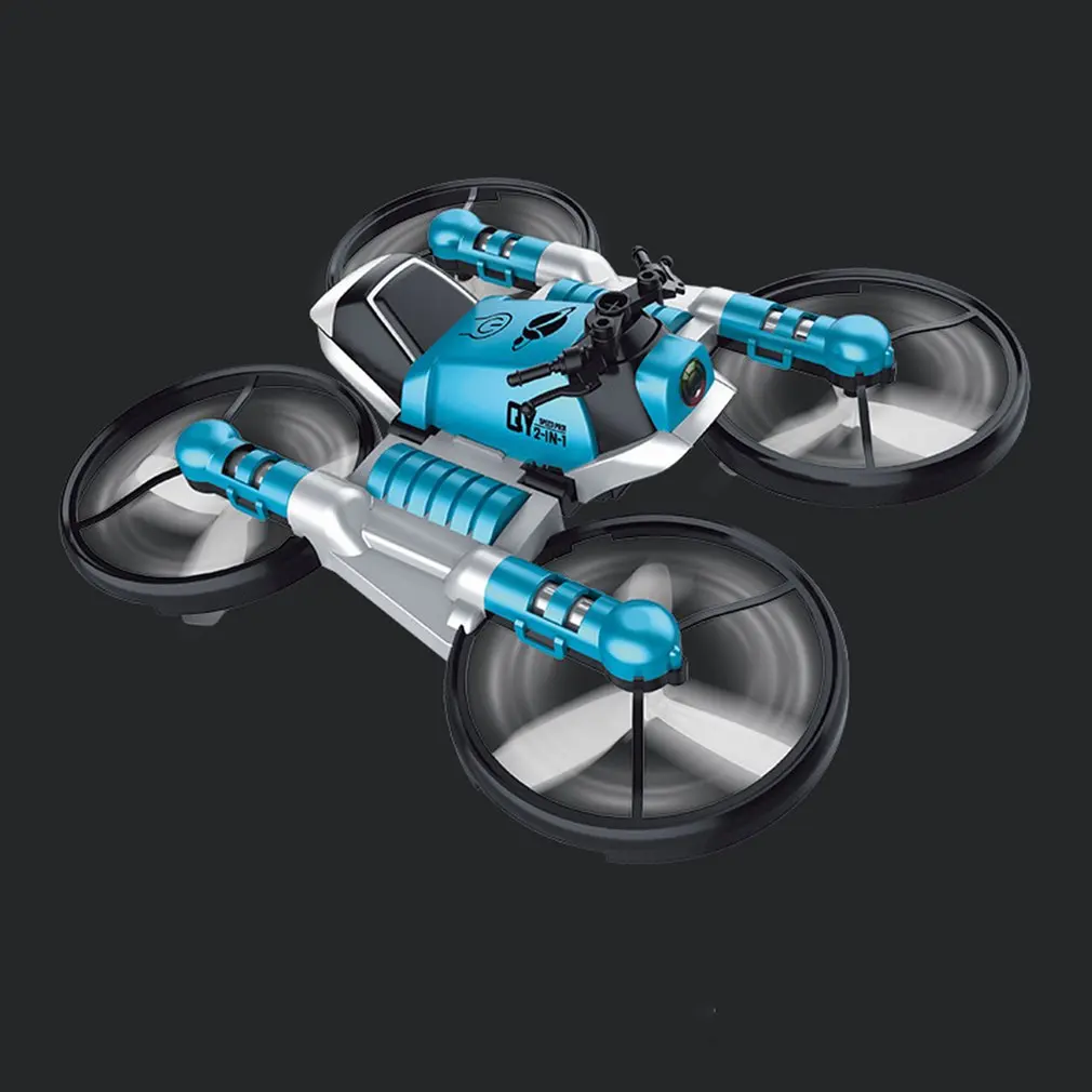 2.4G Deformed Motorcycle Folding Four Axis Aircraft Remote Control Aerial Photography Drone Forward Backward