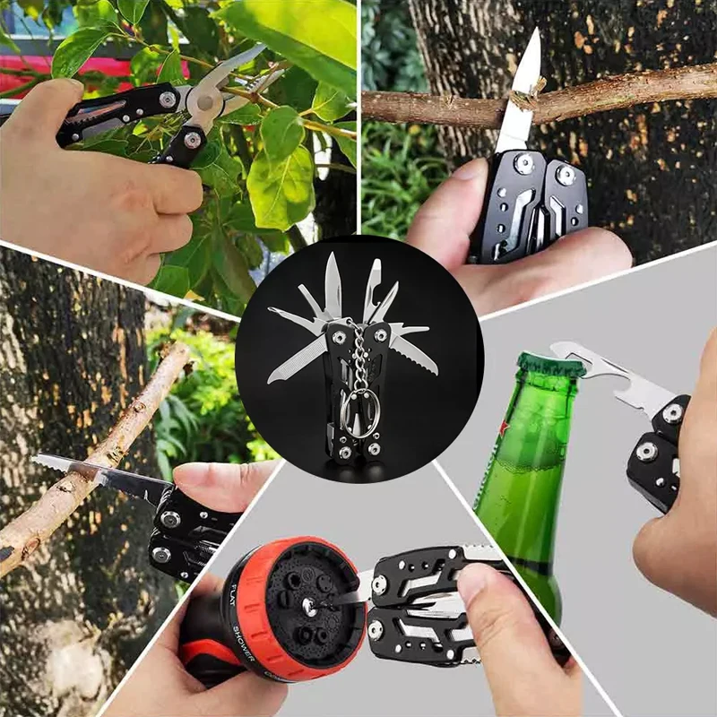 Portable Pocket Multitool 420 Stainless Steel Multitool Pliers Knife Screwdriver for Outdoor Survival Camping Hunting and Hiking
Portable Pocket Multitool 420 Stainless Steel Multitool Pliers Knife Screwdriver for Outdoor Survival Camping Hunting and Hiking