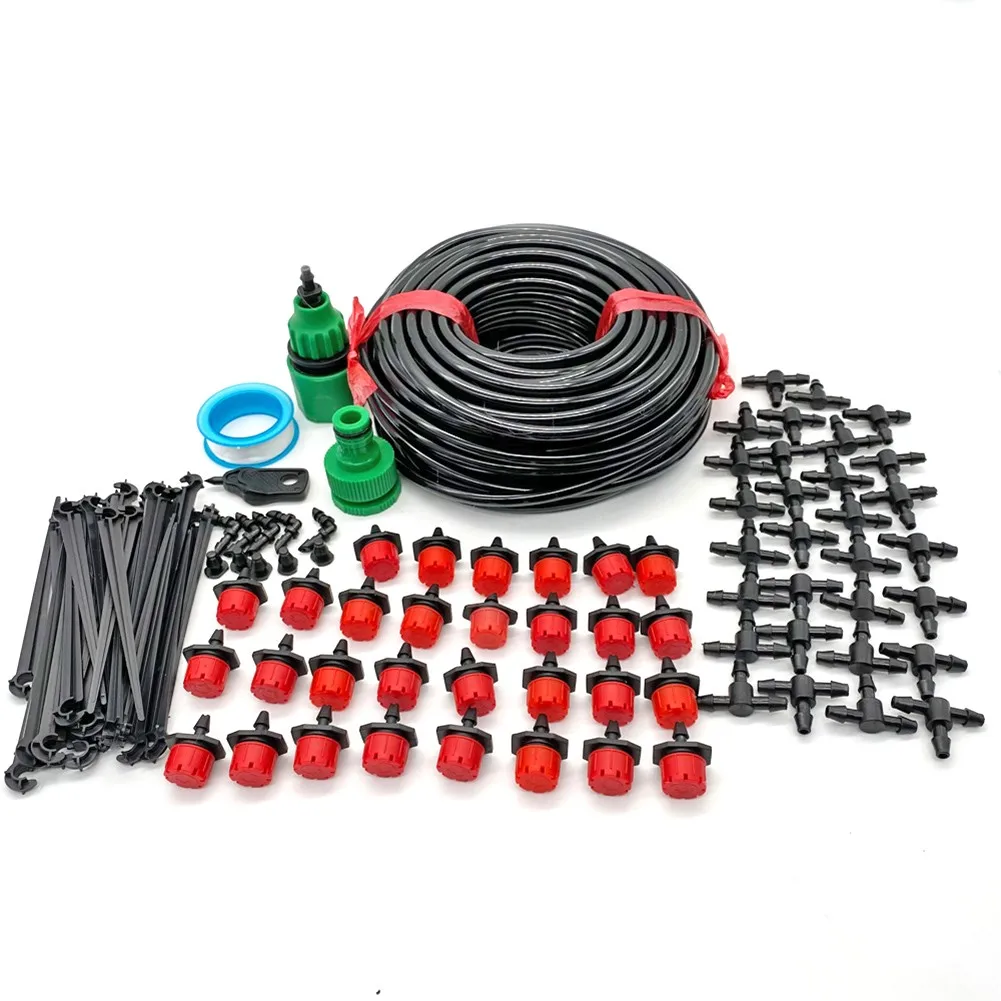 Drip Irrigation System 20M Watering Spray Fog Nozzle System For Greenhouse Plant Supplies Garden Tools
Drip Irrigation System 20M Watering Spray Fog Nozzle System For Greenhouse Plant Supplies Garden Tools