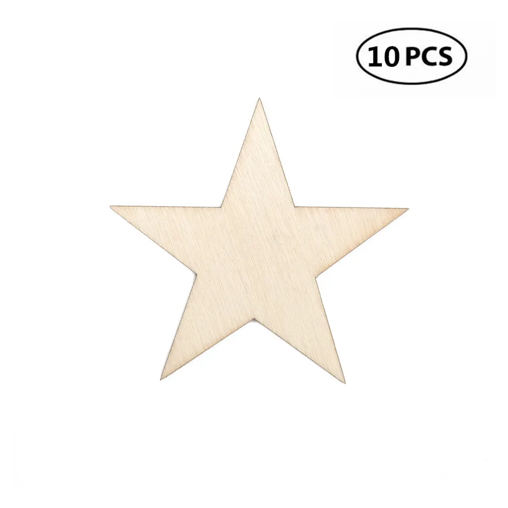 10pcs 80mm 3.14in Wooden Star Shaped Slices Unfinished Wood Slices Discs Cutouts for DIY Crafts Embellishments Decoration
10pcs 80mm 3.14in Wooden Star Shaped Slices Unfinished Wood Slices Discs Cutouts for DIY Crafts Embellishments Decoration