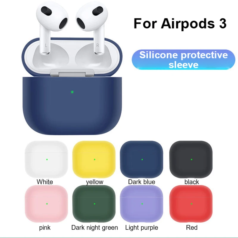 Мягкий чехол из жидкого силикона для AirPods 3, аксессуары для наушников, защитный чехол для Apple Air Pods 3, чехол, коробка
Мягкий чехол из жидкого силикона для AirPods 3, аксессуары для наушников, защитный чехол для Apple Air Pods 3, чехол, коробка