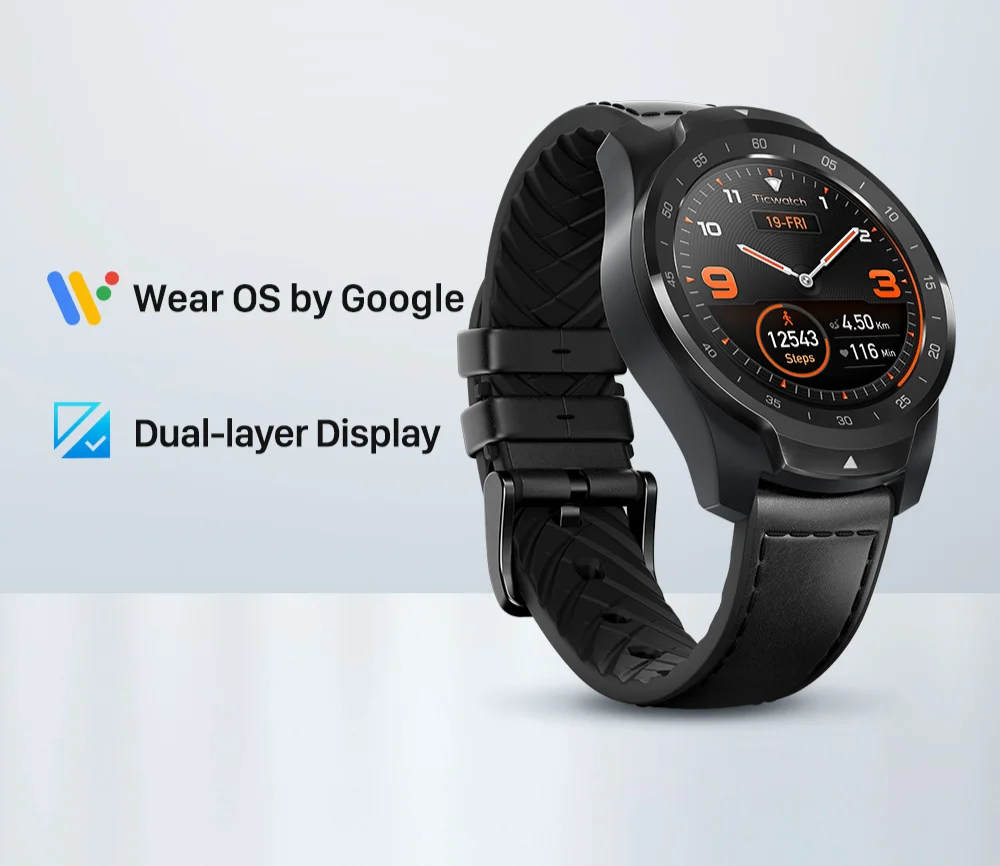 TicWatch Pro 512M (Refurbished) Smartwatch Smart Watch Wear OS for iOS Android Google Payment GPS Waterproof Bluetooth
TicWatch Pro 512M (Refurbished) Smartwatch Smart Watch Wear OS for iOS Android Google Payment GPS Waterproof Bluetooth