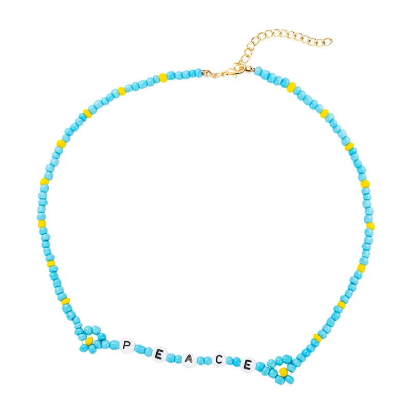 Bohemian Love Choker Necklace 2021 Handmade Korean Cute Simple Colorful Initial Bead Necklace For Women Girls Party Gift
Bohemian Love Choker Necklace 2021 Handmade Korean Cute Simple Colorful Initial Bead Necklace For Women Girls Party Gift