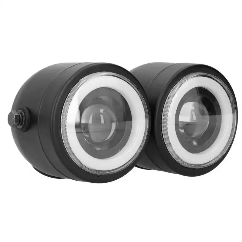 lenses car light Universal LED Headlamp Round Double Lights Angel Eyes High Low Beam Retro Motorcycle White DRL Auto
lenses car light Universal LED Headlamp Round Double Lights Angel Eyes High Low Beam Retro Motorcycle White DRL Auto