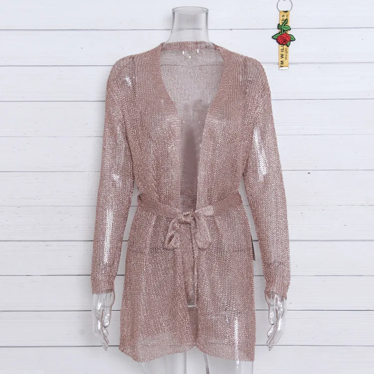 Autumn and Winter Women Knitted Shine Lace Up Dresses Sexy Long Sleeve Glitter Night Club Party Dress Vestido
Autumn and Winter Women Knitted Shine Lace Up Dresses Sexy Long Sleeve Glitter Night Club Party Dress Vestido