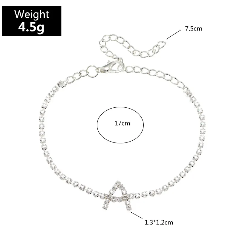 New Arrivals 26 Alphabet Letter Charm Bracelet Initial CZ Zircon Bracelet For Women Bridal Wedding Bracelet Jewelry Gifts
New Arrivals 26 Alphabet Letter Charm Bracelet Initial CZ Zircon Bracelet For Women Bridal Wedding Bracelet Jewelry Gifts