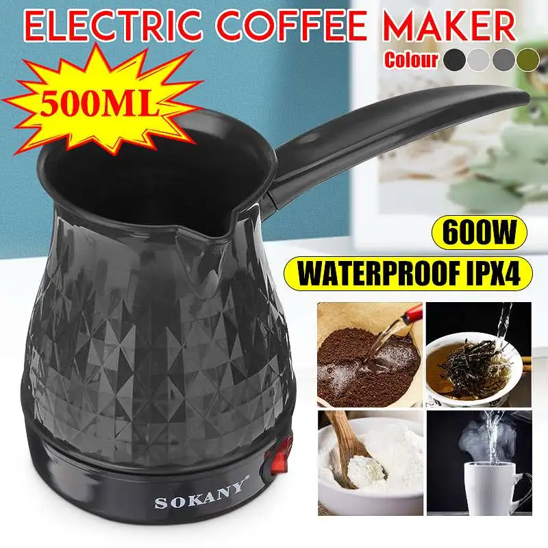 Waterproof Turkish Coffee Maker 600W Electric Coffee Percolato Coffee Pot Portable Espresso Machine Fast Heat Resistant EU Plug
Waterproof Turkish Coffee Maker 600W Electric Coffee Percolato Coffee Pot Portable Espresso Machine Fast Heat Resistant EU Plug