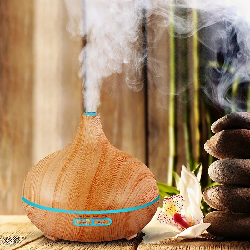 New 550Ml Wood Essential Oil Diffuser Ultrasonic Usb Humidifier With 7 Color Led Lights Remote Control Office Home Difusor
New 550Ml Wood Essential Oil Diffuser Ultrasonic Usb Humidifier With 7 Color Led Lights Remote Control Office Home Difusor
