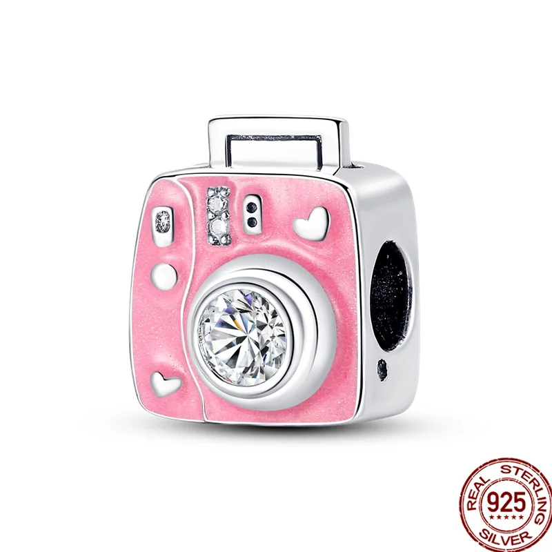 Genuine 925 Sterling Silver Pink Camera Charms Fit Original pandora Bracelet&Bangle For Women Birthday Fashion Jewelr
Genuine 925 Sterling Silver Pink Camera Charms Fit Original pandora Bracelet&Bangle For Women Birthday Fashion Jewelr