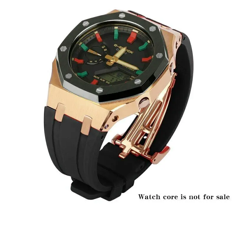 Watch Accessories Set For Casio GA-2100 3rd Generation FKM Rubber DIY Watch Strap Metal Frame Bezel Case Band Accessories gshock 
Watch Accessories Set For Casio GA-2100 3rd Generation FKM Rubber DIY Watch Strap Metal Frame Bezel Case Band Accessories gshock