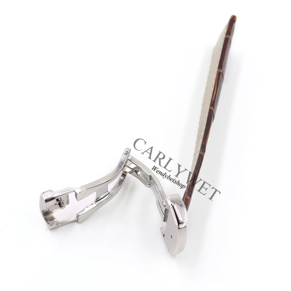 Ремешок CARLYWET из натуральной кожи для наручных часов винтажный браслет seamaster с