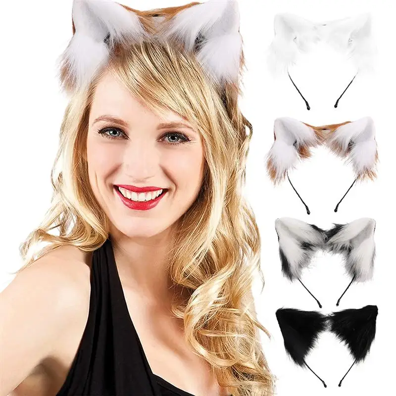 Женский головной убор с лисьими ушками, аксессуар для костюма на Хэллоуин
Женский головной убор с лисьими ушками, аксессуар для костюма на Хэллоуин