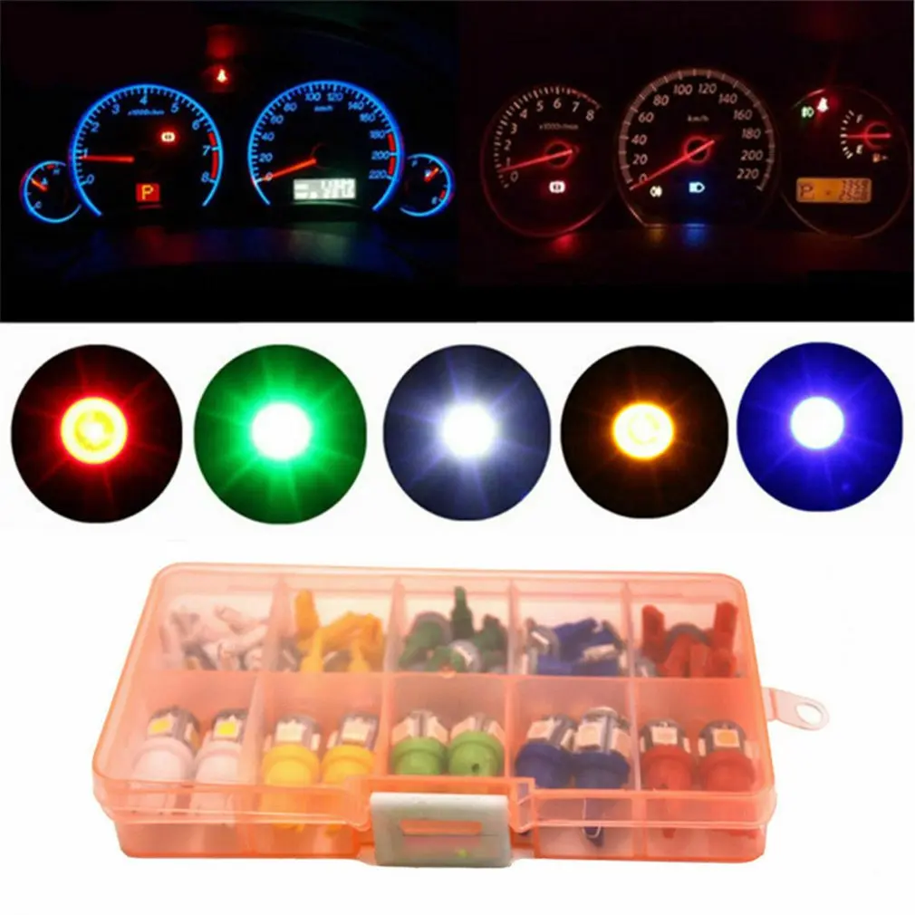 70 шт./компл. автомобиля 12V светодиодный 5050SMD T5 T10 приборной панели светильник лампа светодиодный панель приборов штекер Dash светильник лампы и...
70 шт./компл. автомобиля 12V светодиодный 5050SMD T5 T10 приборной панели светильник лампа светодиодный панель приборов штекер Dash светильник лампы и...