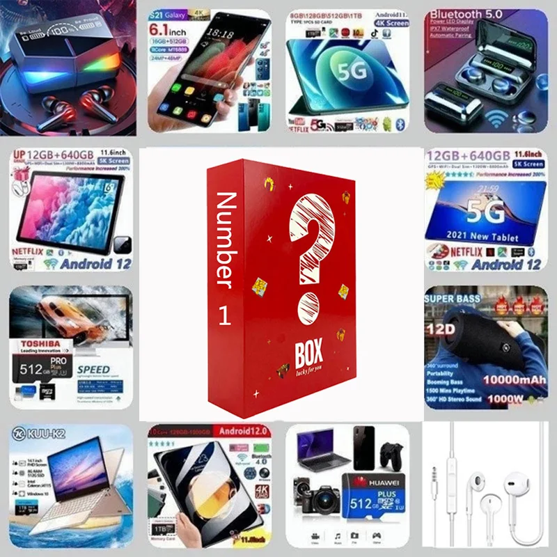 Lucky Mystery Box 100% Winning Number Most Popular High-quality Gift More Precious Item Electronic Products Waiting for You!!!
Lucky Mystery Box 100% Winning Number Most Popular High-quality Gift More Precious Item Electronic Products Waiting for You!!!
