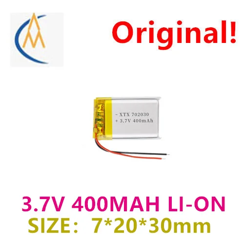 Direct supply 702030 400mah polymer lithium battery 3.7V lunar lamp lithium battery small night lamp battery
Direct supply 702030 400mah polymer lithium battery 3.7V lunar lamp lithium battery small night lamp battery