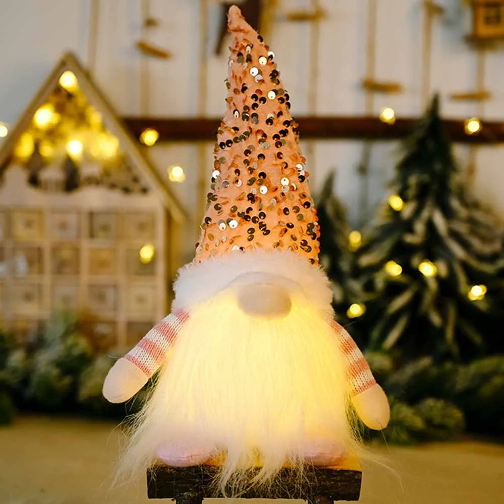 Christmas Gnome Ornaments Faceless LED Light Plush Doll Xmas Decors Gift Christmas Home Decoration Kids Gift New Year 2022
Christmas Gnome Ornaments Faceless LED Light Plush Doll Xmas Decors Gift Christmas Home Decoration Kids Gift New Year 2022