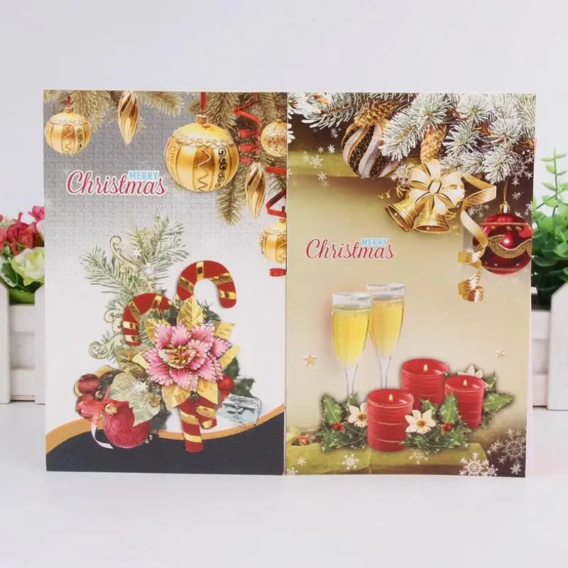 10 Pcs Three-dimensional Pattern Large Christmas Gift Card Creative Christmas Wishes Message Card Festival Greeting Card
10 Pcs Three-dimensional Pattern Large Christmas Gift Card Creative Christmas Wishes Message Card Festival Greeting Card