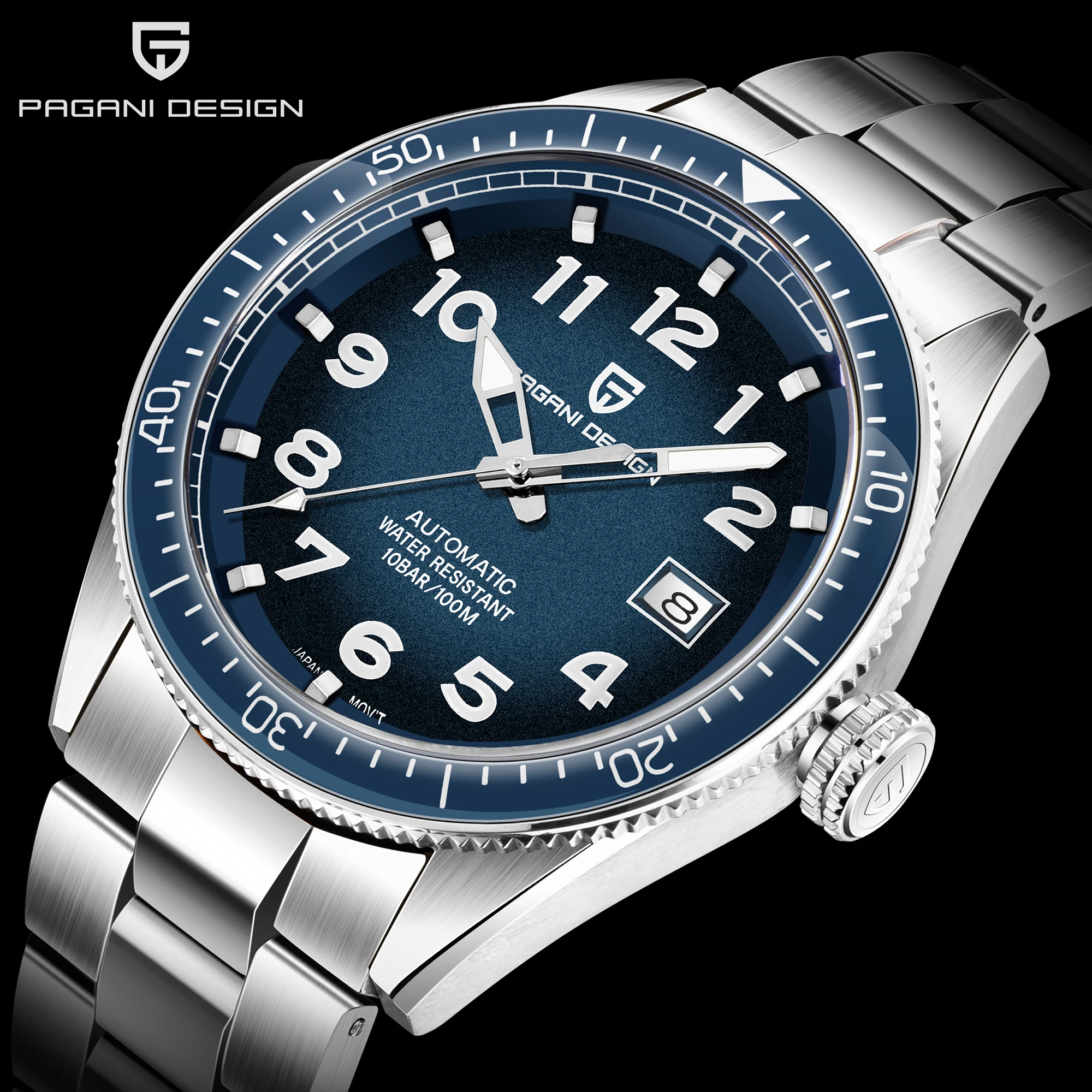 PAGANI DESIGN Luxury Sport Mechanical Wristwatches Top Brand Men Automatic Watches Stainless Steel Waterproof Watch for Men
PAGANI DESIGN Luxury Sport Mechanical Wristwatches Top Brand Men Automatic Watches Stainless Steel Waterproof Watch for Men
