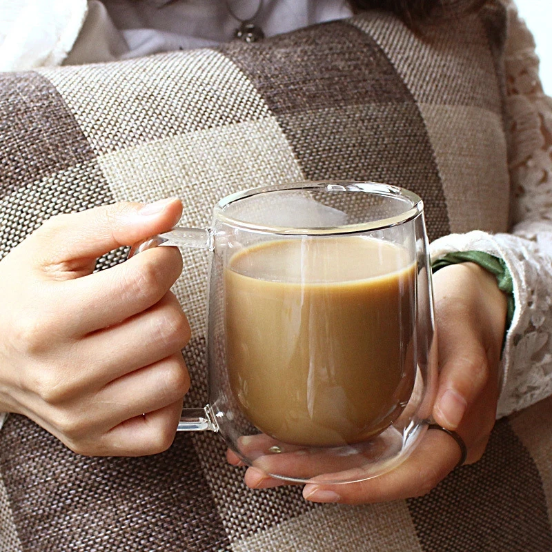 Double Wall High Borosilicate Glass Cup Heat Resistant Coffee Tea Mug Handmade Transparent Glass Mugs Creativity Gift Drinkware 
Double Wall High Borosilicate Glass Cup Heat Resistant Coffee Tea Mug Handmade Transparent Glass Mugs Creativity Gift Drinkware