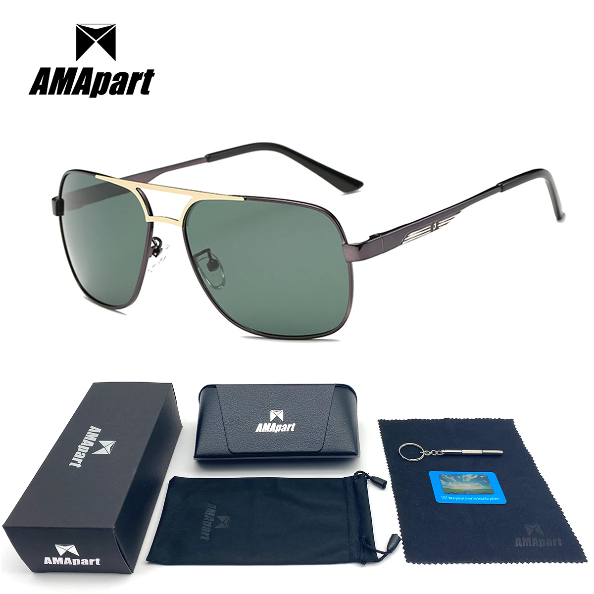 AMApart High Quality Polarized Sunglasses For Men Driving Fishing Sports Outdoors UV400 Protection Anti-Glare
AMApart High Quality Polarized Sunglasses For Men Driving Fishing Sports Outdoors UV400 Protection Anti-Glare