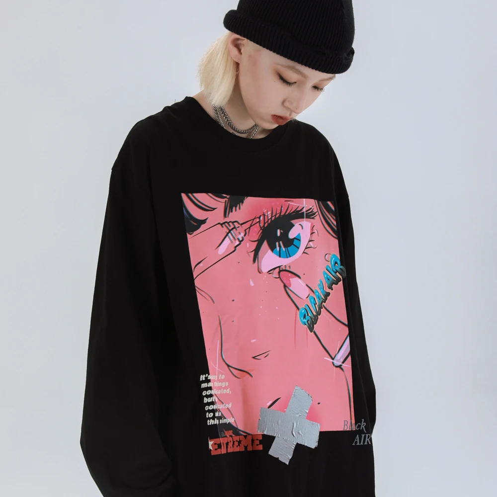 2021 Men Hip Hop Oversized T Shirt Long Sleeve Streetwear Japanese Anime Girl Tshirt Harajuku Cartoon Tops Tees Cotton Loose
2021 Men Hip Hop Oversized T Shirt Long Sleeve Streetwear Japanese Anime Girl Tshirt Harajuku Cartoon Tops Tees Cotton Loose