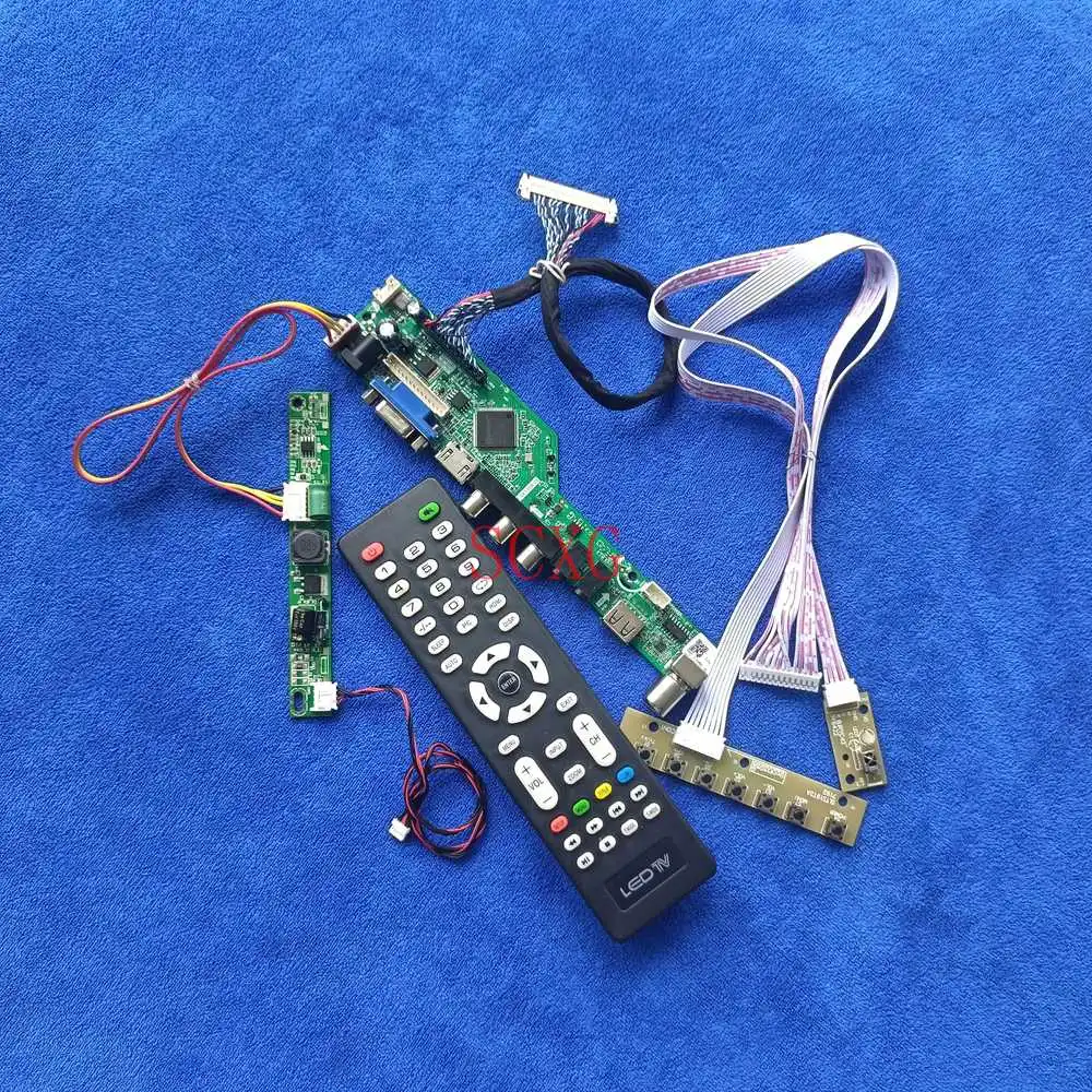 LCD/LED HDMI-compatible USB VGA Screen controller board For M215HGK/M215HJJ/M215HJK 1920*1080 Signal Analog DIY Kit 30 Pin LVDS
LCD/LED HDMI-compatible USB VGA Screen controller board For M215HGK/M215HJJ/M215HJK 1920*1080 Signal Analog DIY Kit 30 Pin LVDS