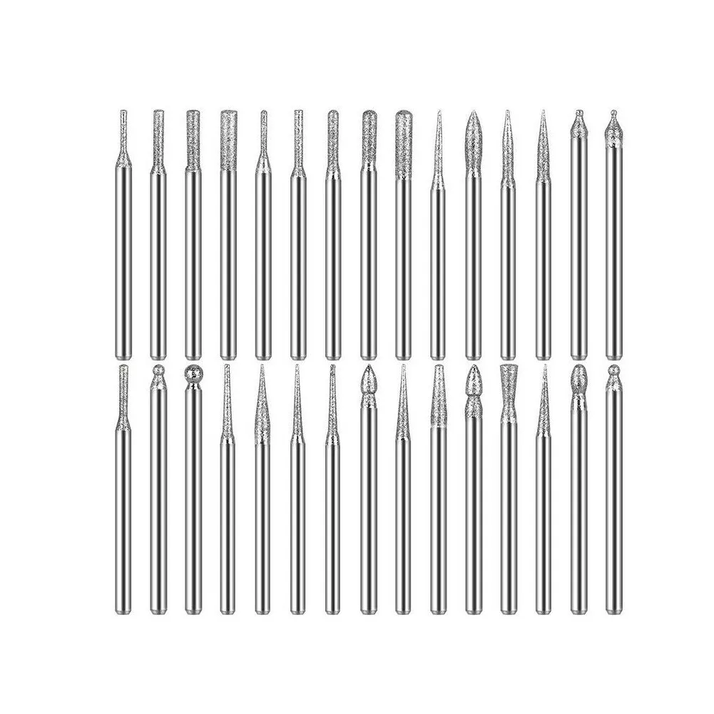 30Pcs+20pcs Diamond Grinding Burrs 3mm Shank Bur Burrs Diamond Drill Bit Engraving
30Pcs+20pcs Diamond Grinding Burrs 3mm Shank Bur Burrs Diamond Drill Bit Engraving