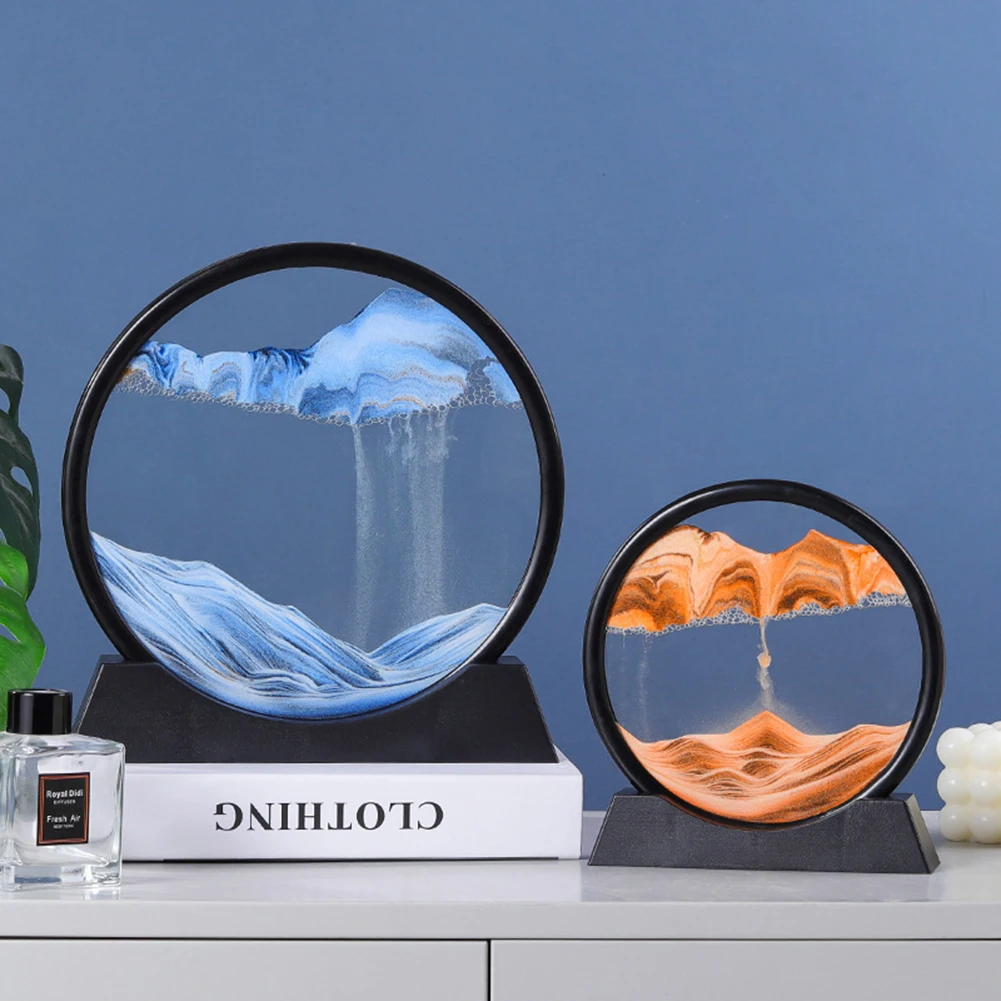 Moving Sand Art Picture Round Glass 3D Deep Sea Sandscape In Motion Display Flowing Sand Frame 7/12inch For home Decoration
Moving Sand Art Picture Round Glass 3D Deep Sea Sandscape In Motion Display Flowing Sand Frame 7/12inch For home Decoration