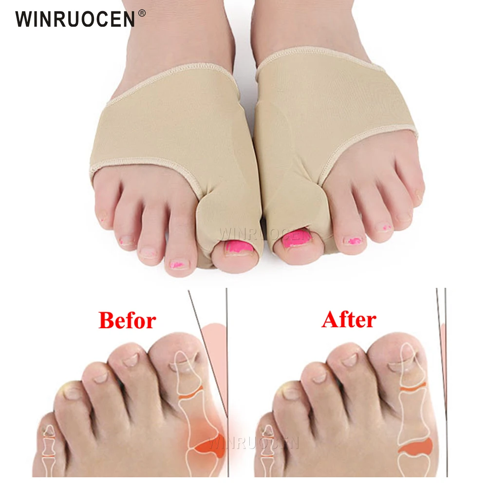 WINRUOCEN Silica Gel Toe Separator Hallux Valgus Feet Protector Guard Orthotics Protector Straightener Foot Care Tool Pad
WINRUOCEN Silica Gel Toe Separator Hallux Valgus Feet Protector Guard Orthotics Protector Straightener Foot Care Tool Pad