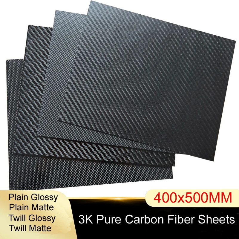 400x500mm Full 3K Carbon fiber Plate sheet High strength Carbon Board panel thickness 1mm 1.5mm 2mm 2.5mm 3mm 4mm 5mm 6 mm
400x500mm Full 3K Carbon fiber Plate sheet High strength Carbon Board panel thickness 1mm 1.5mm 2mm 2.5mm 3mm 4mm 5mm 6 mm