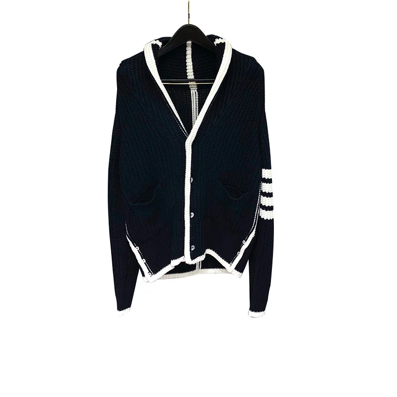 2021 Fashion Brand Sweaters Men Slim Turn Down Collar Cardigans Clothing Striped Wool Solid Thick Winter Casual Coat
2021 Fashion Brand Sweaters Men Slim Turn Down Collar Cardigans Clothing Striped Wool Solid Thick Winter Casual Coat