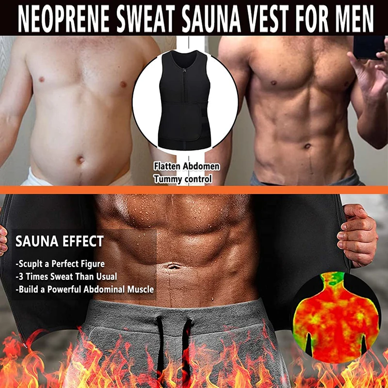 Men Waist Trainer Corset Sauna Neoprene Body Shaper Tank Top Tummy Fat Burner Slimming Sweat Vest Weight Loss Faja Shapewear
Men Waist Trainer Corset Sauna Neoprene Body Shaper Tank Top Tummy Fat Burner Slimming Sweat Vest Weight Loss Faja Shapewear