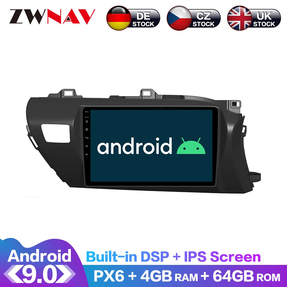 Для Toyota Hilux Pick Up AN120 2015 -2020 Android IPS экран PX6 DSP автомобильный без DVD GPS мультимедийный плеер головное устройство радио Navi Audio 
Для Toyota Hilux Pick Up AN120 2015 -2020 Android IPS экран PX6 DSP автомобильный без DVD GPS мультимедийный плеер головное устройство радио Navi Audio
