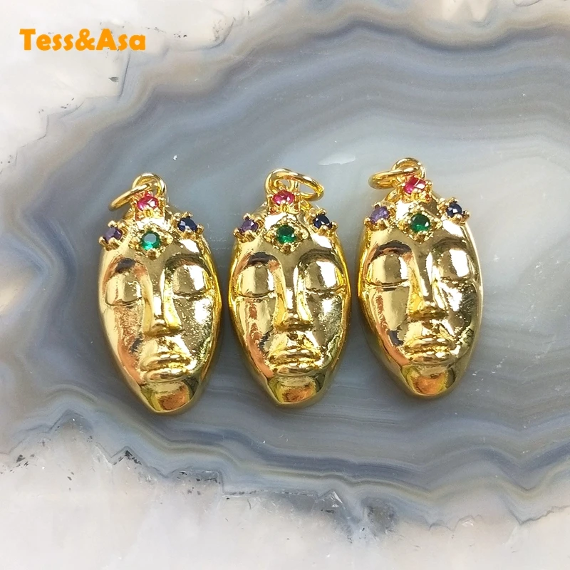 5 шт., набор женских ювелирных украшений с подвеской в виде лица 
5 шт., набор женских ювелирных украшений с подвеской в виде лица