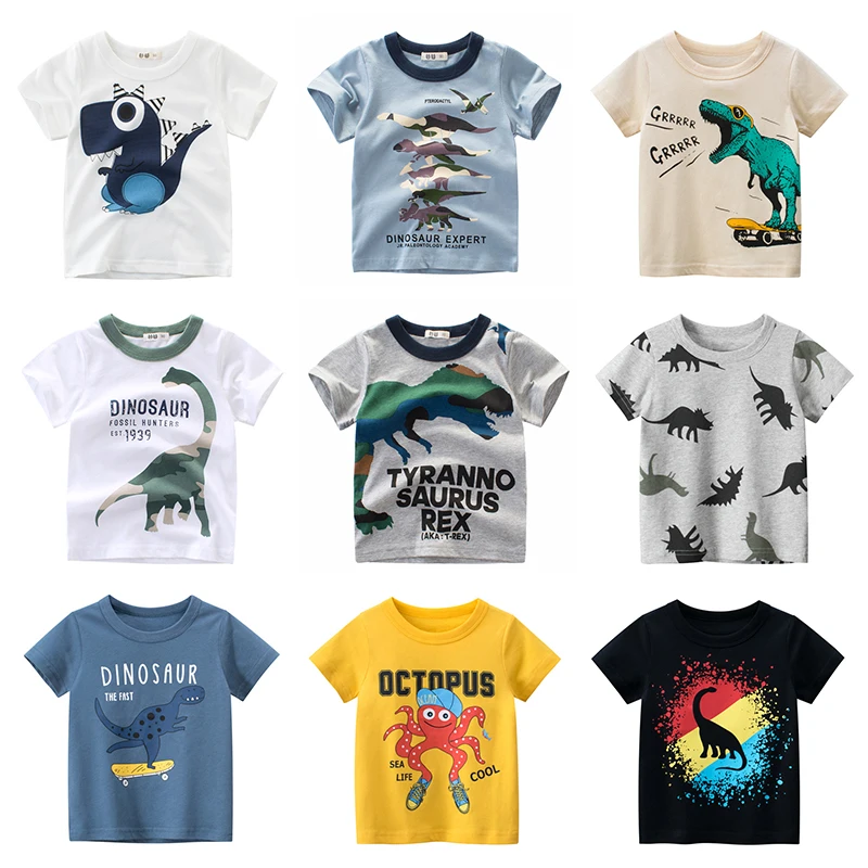 Boys T-Shirt Clothes Cotton Tops Tees T Shirt Toddler Infant Kids Short Sleeve Baby Fashion Printed Animals Dinosaur Boy Clothin
Boys T-Shirt Clothes Cotton Tops Tees T Shirt Toddler Infant Kids Short Sleeve Baby Fashion Printed Animals Dinosaur Boy Clothin