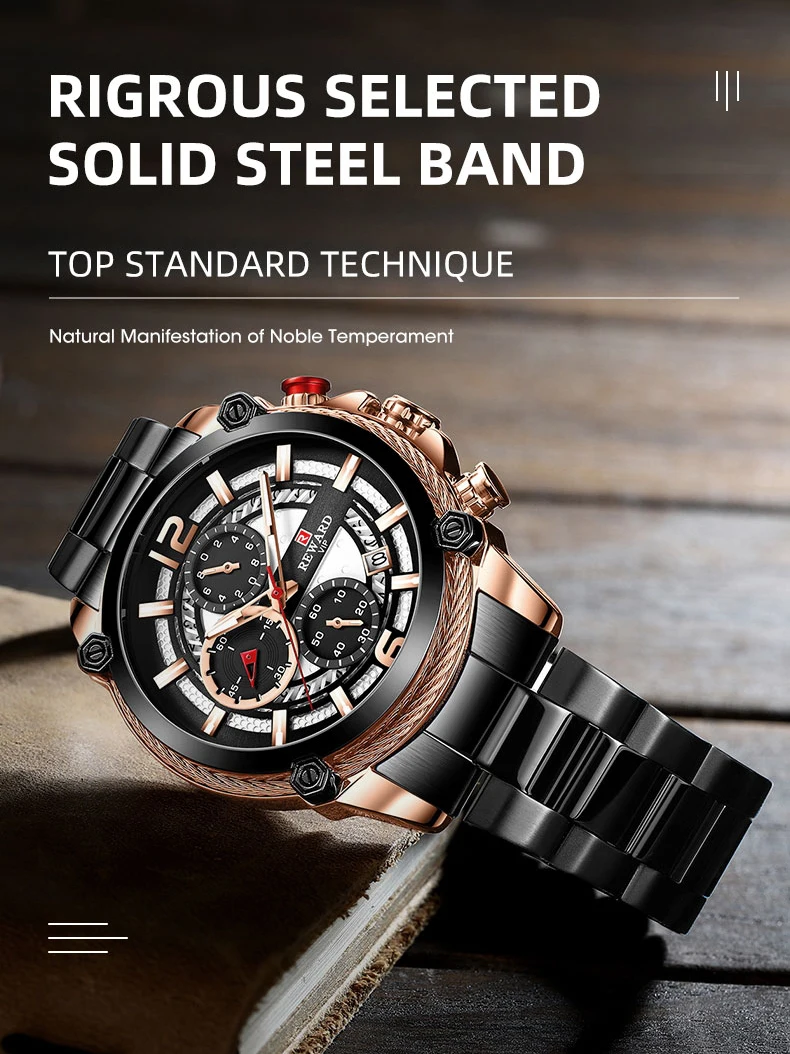 Reward Fashion Men Watches Luxury Sport Watch Casual Business Waterproof Wrist Watch For Men'S Quartz Wristwatch
Reward Fashion Men Watches Luxury Sport Watch Casual Business Waterproof Wrist Watch For Men'S Quartz Wristwatch