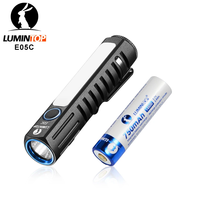 Lumintop E05C Mini LED Flashlight CREE XHP HI 550 LM Rechargeable Flashlight with Magnetic Tail by 14500 Battery for Camping
Lumintop E05C Mini LED Flashlight CREE XHP HI 550 LM Rechargeable Flashlight with Magnetic Tail by 14500 Battery for Camping