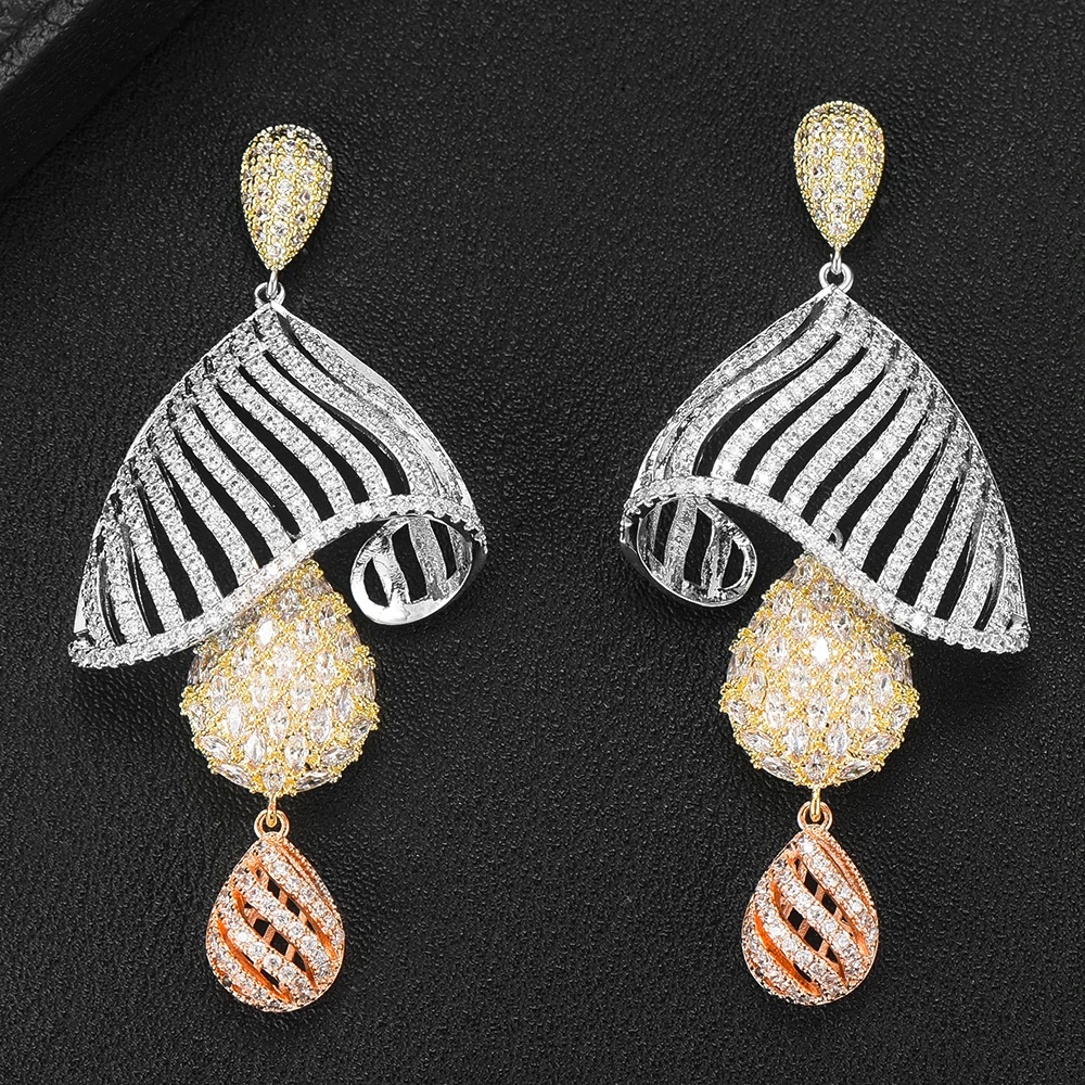 GODKI Jimbora DUBAI Luxury Noble Bridal Wedding Earrings Dangle Pendant Drop Dangle Earrings pendientes mujer moda Jewelry
GODKI Jimbora DUBAI Luxury Noble Bridal Wedding Earrings Dangle Pendant Drop Dangle Earrings pendientes mujer moda Jewelry